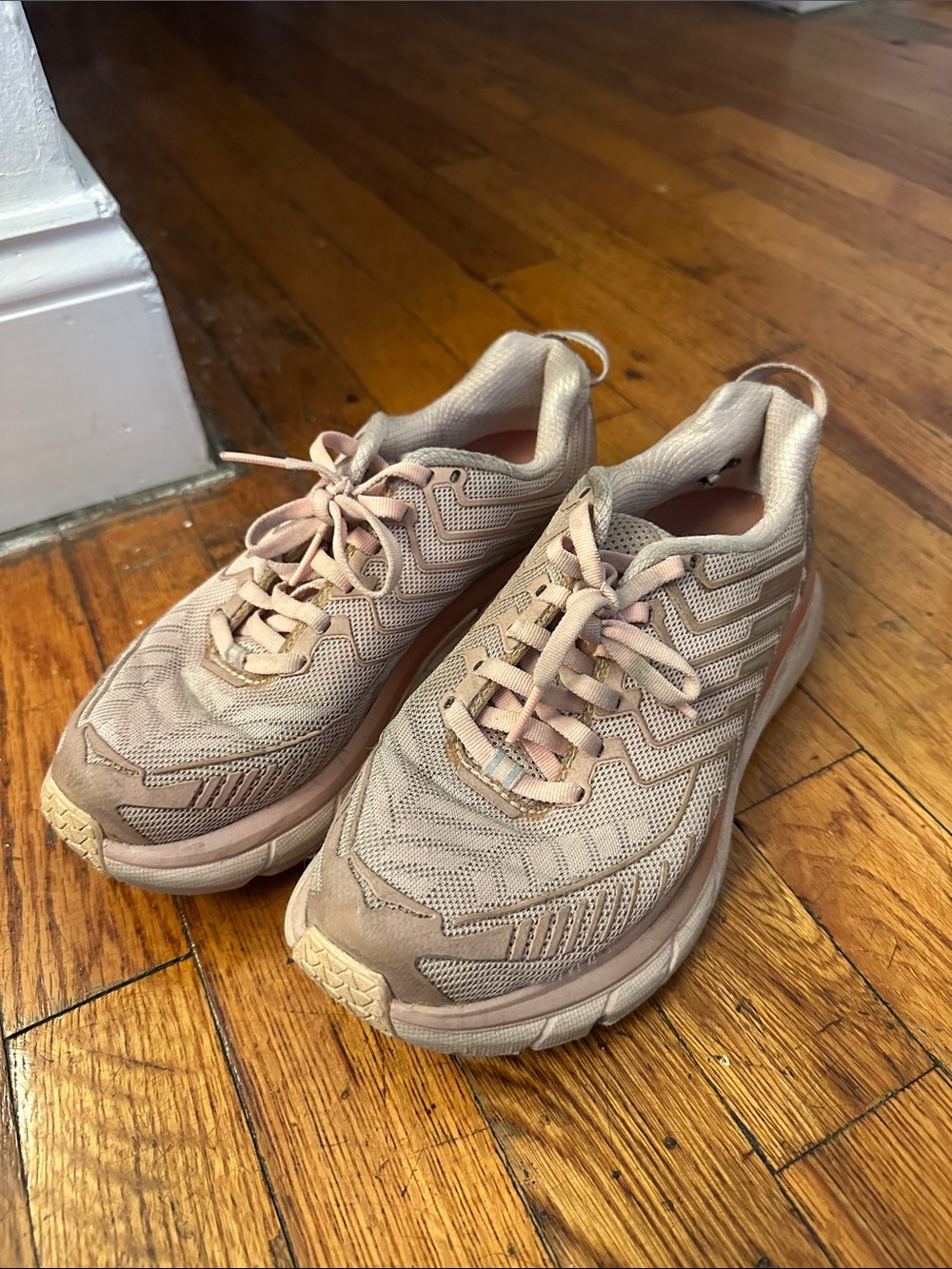 Hoka x Outdoor Voices Women's Neutral Pink Athletic Sneakers - Running Shoes